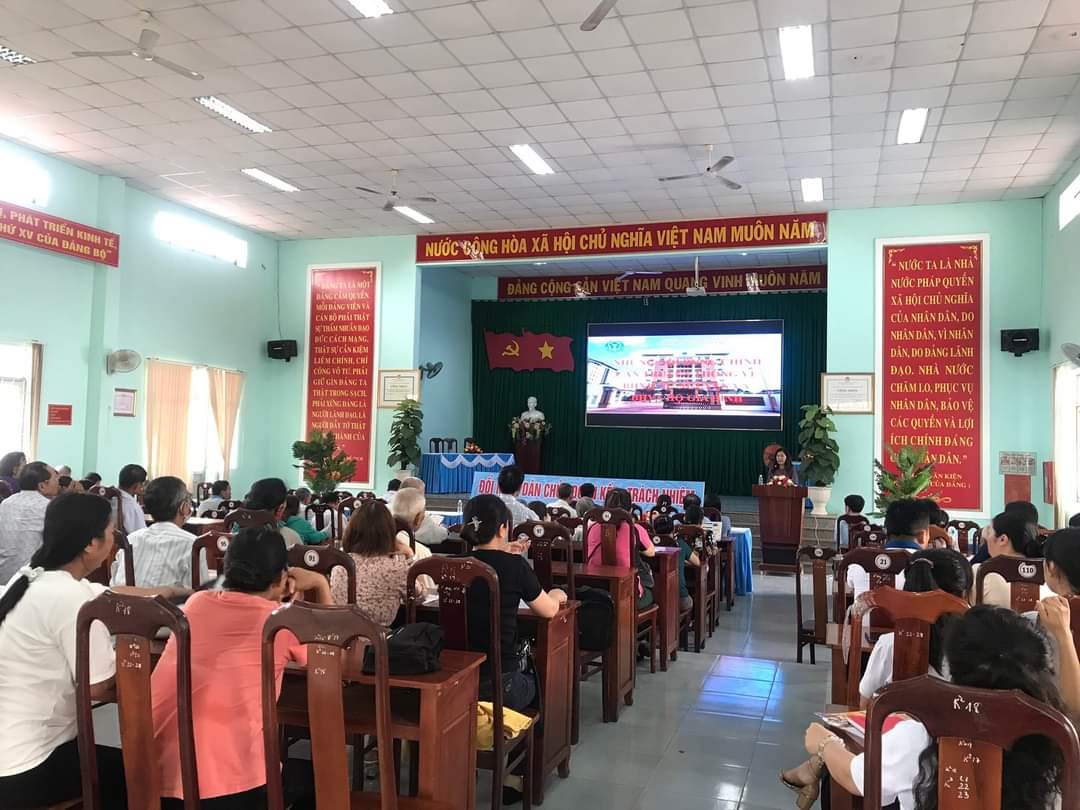 Xã Hòa Thuận tổ chức Hội nghị truyền thông về BHXH và BHYT hộ gia đình năm 2023