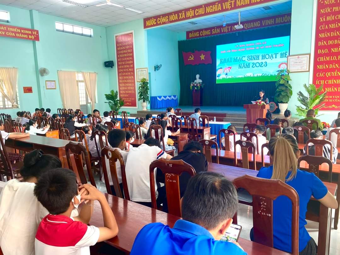 BCĐ Hè xã Hòa Thuận tổ chức Khai mạc hoạt động hè năm 2023