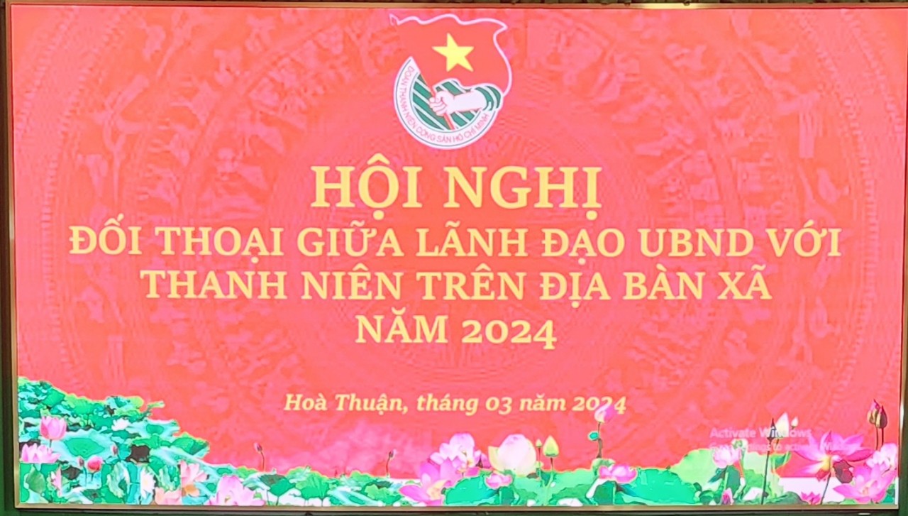 Hội nghị đối thoại với thanh niên năm 2024
