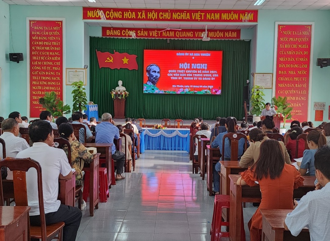 HỘI NGHỊ QUÁN TRIỆT, TUYÊN TRUYỀN, THỰC HIỆN CHUYÊN ĐỀ NĂM 2024 VÀ CÁC VĂN BẢN CỦA ĐẢNG ĐỢT I NĂM 2024
