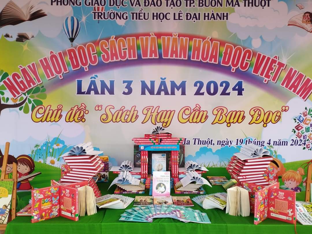 Ngày hội đọc sách và văn hoá đọc Lần thứ 3 năm 2024 của  trường TH Lê Đại Hành