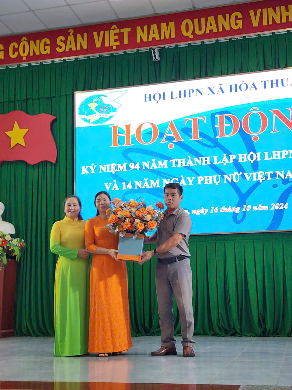 Hội LHPN xã Hoà Thuận tổ chức các hoạt động nhân kỷ niệm 94 năm ngày PNVN 20/10