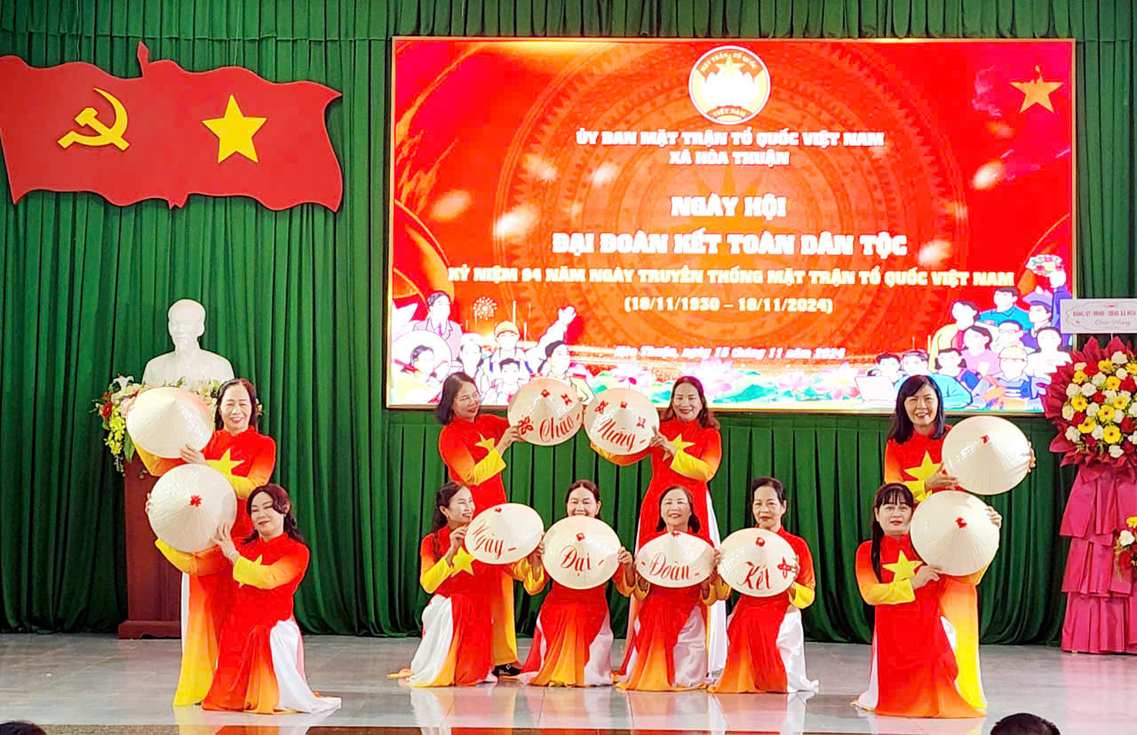 Ngày hội Đại đoàn kết toàn dân xã Hoà Thuận năm 2024